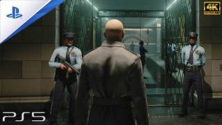 PS5 HITMAN 3  New York Bank Heist  Cinematic Run 4K 60FPS [upl. by Johnsson]