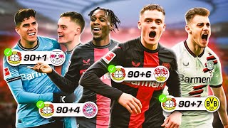 Bayer Leverkusen LOVE Scoring Last Minute Goals [upl. by Hayott]