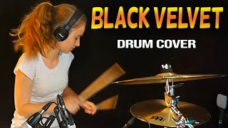 Black Velvet Alannah Myles drum cover by sinadrums [upl. by Ddot899]