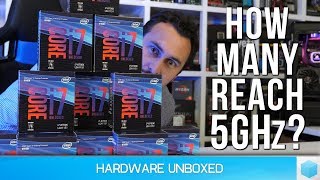 Overclocking Ten Corei7 8700K CPUs Part 2 The Retail Test [upl. by Ariak]