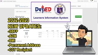 LIS 2024 NEW UPDATE and EASY TUTORIAL  SBFP ADM BMI Encoding of Grades [upl. by Pretrice]