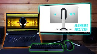 My New Alienware Gaming Setup 20 Featuring X17 r2 and AW2723DF [upl. by Hgielra162]