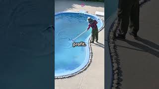 Start Your Pool Cleaning Biz in 60 Second diy poolcleaningservice sidehustle [upl. by Edan890]