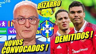 BRASIL ESPANTADO  DORIVAL CONVOCA MAIS 3 JOGADORES PARA SELEÃ‡ÃƒO  ANTONY E CASEMIRO DEMITIDOS E [upl. by Erodeht]