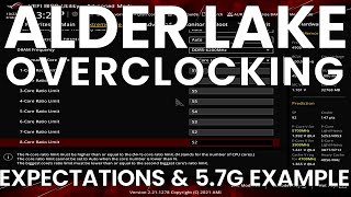 Alder Lake Overclocking Expectations amp 57GHZ 12900K Example feat Maximus Z690 Extreme [upl. by Gnas]