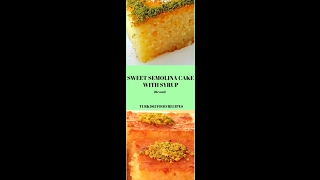 Sweet Semolina Cake with Syrup  Revani recipe [upl. by Aronoel343]