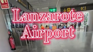 Lanzarote Airport Departures walkthrough on busy day [upl. by Yancey]