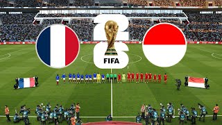 FRANCE vs INDONESIA  FIFA World Cup 2026 USA  Full Match All Goals  PES Gameplay [upl. by Roosnam]