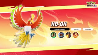 Moves Overview  HoOh  Pokémon UNITE [upl. by Dachy]