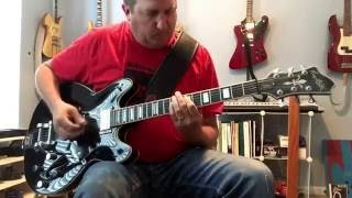 Hagstrom Viking Deluxe Tremar with a lot of gain [upl. by Busch]