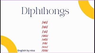 Diphthongs  Double vowel sound in English [upl. by Acitel]