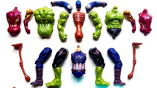 Marvel Avengers toys Hulk Smash Captain America Siren head Iron Man Superhero Toys [upl. by Nnaarat530]