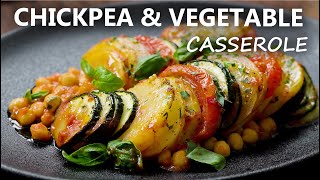 CHICKPEA and VEGETABLE CASSEROLE Recipe  Healthy Vegan and Vegetarian Meal Ideas  Chickpea Recipes [upl. by Hax]