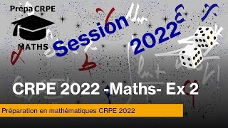 Concours CRPE 2022Groupement 1CorrigéMathématiquesExercice 2 [upl. by Eiraminot]