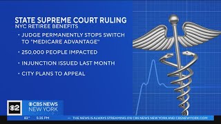 NY judge stops change to Medicare for retired city workers [upl. by Kylila]