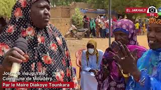 Soninké M Diakoye Tounkara inaugure les marchés et Terrains municipaux de la commune de Moudéry [upl. by Wadlinger]