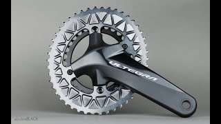 AbsoluteBlack Subcompact Oval Chainrings on Shimano Crank 4832  Install Ride Review [upl. by Goddard]