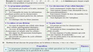 Exercice génétique  exercice 1 Nature et mécanisme de l’expression du matériel génétique [upl. by Herbie46]