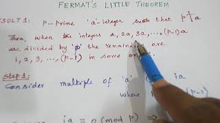 FERMATS LITTLE THEOREM PROOF [upl. by Meil323]