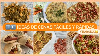 10 IDEAS de CENAS Fáciles Rápidas y BARATAS🛒 [upl. by Alf330]