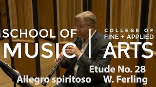 Professor John Dee ILMEA Oboe  Etude No 28 Allegro spiritoso  W Ferling [upl. by Llehsyar]