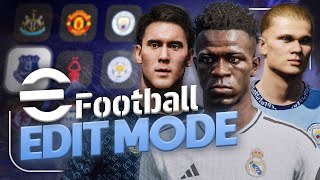 Edit Mode in eFootball 2025  PC Version Shows the Potential [upl. by Stambaugh]