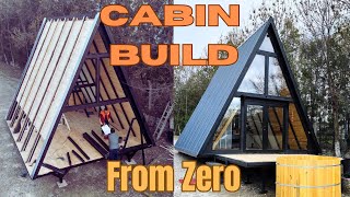 Building an AFrame Cabin in 3 Days Our Prefabricated Kit Journey [upl. by Marabelle727]