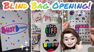 Opening Busy Beavers Blind Bag Games Blind Bag and Toca Life World Blind Bag [upl. by Eirena]