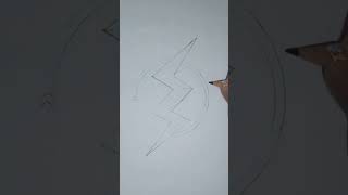 Flash logo drawing ⚡️⚡️⚡️ flash shorts art drawing artandcraft artdrawing artandcraft great [upl. by Aromat716]