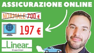 ASSICURAZIONE ONLINE come risparmiare sullassicurazione auto e moto con LINEAR [upl. by Ayala]