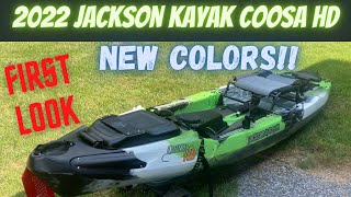 2022 Jackson Kayak Coosa HD FIRST LOOK NEW COLORS  BigBaitPosse [upl. by Eanwahs]