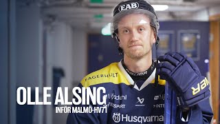 Olle Alsing inför Malmö RedhawksHV71 [upl. by Ching711]