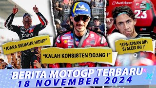 Komentar Bagnaia Usai Gagal Juara 😭 Pedrosa Gelar Martin Seumur Hidup 🥰 Bastia Marah ke Aleix [upl. by Lorette883]