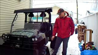 JD Gator camso utv 4S1 tracks amp plow [upl. by Jany]