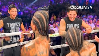 Tank Davis and Ryan Garcia LAUGHING AFTER Frank Martin KNOCKOUT [upl. by Heymann]