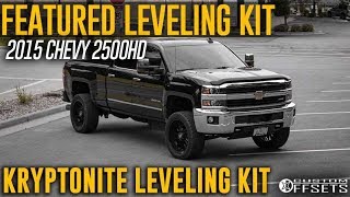 Featured Leveling Kit Stage 1 Kryptonite Leveling Kit 2015 Chevy Silverado 2500HD [upl. by Einomrah381]