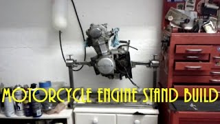 Motorcycle Engine Stand Build  Learning to Weld [upl. by Bradleigh]