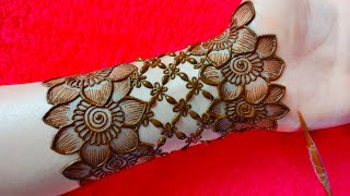 New easy stylish fronthand mehndi design  simple mehndi design  mehndi design  mehandi  mehndi [upl. by Vowel]