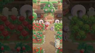 Let’s build a community garden 🍓🍰 Mini build 🍓 ACNH  animal crossing new horizons [upl. by Strickland]