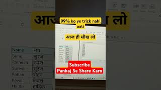 English to hindi in Excelexcel tricksexcel tips and tricksexcelmicrosoft excelytshots ytshort [upl. by Lan160]