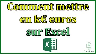 Comment mettre en k € euros sur excel [upl. by Attelliw430]