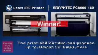 Graphtec amp HP  Print and Cut Duo Speed Test [upl. by Remde]