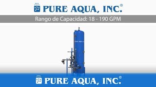 Sistemas Desionizador de Lecho Mixto MBDI Hecho en EEUU  PURE AQUA INC [upl. by Quartana]