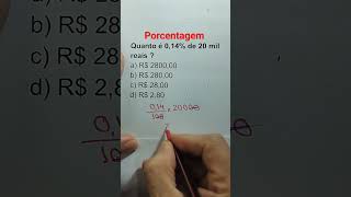 Porcentagem matemática matematicafacil [upl. by Ebsen]