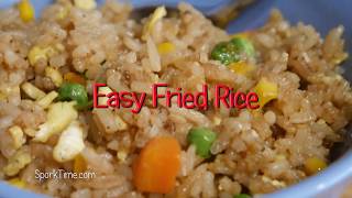 Easy Fried Rice no WOK method [upl. by Diahann]