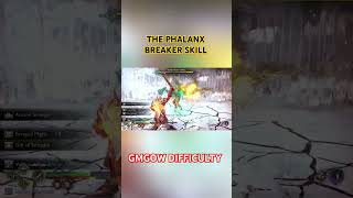 Technical Spear Oneshot Phalanx Breaker Skill godofwar gowragnarok gaming kratos [upl. by Annohsal665]