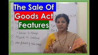 quotThe Sale of Goods Act  1930quot  Its Features amp Sale Vs Agreement To Sale [upl. by Aenej394]