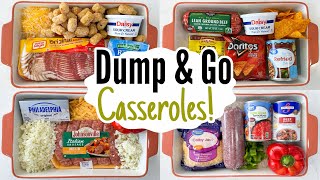 DUMP amp GO CASSEROLES  5 Quick amp EASY Casserole Dinner Recipes  Tasty Cheap Meals  Julia Pacheco [upl. by Outlaw]