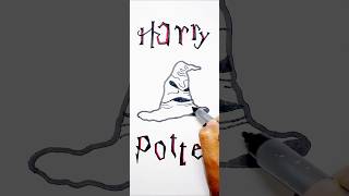 Sorting Hat art pinkpetals drawing disney pinkflowerpainting [upl. by Aihsein163]