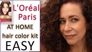 Loreal Excellence Cream DIY Dark Chocolate Brown Hair Color [upl. by Onfre150]